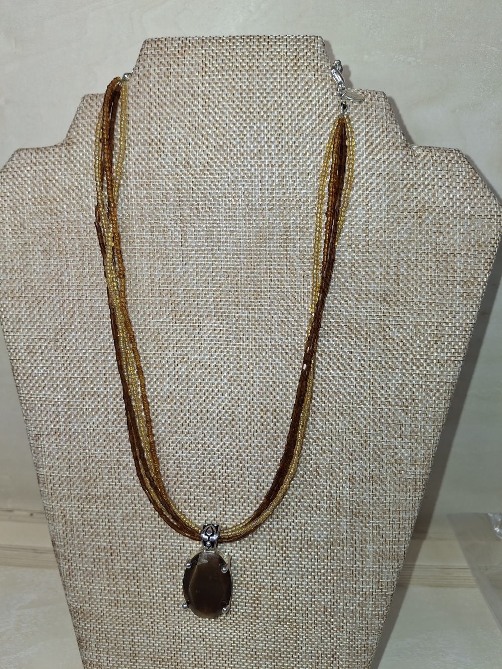 Vintage Premier Designs Multi-Strand Pendant Necklace